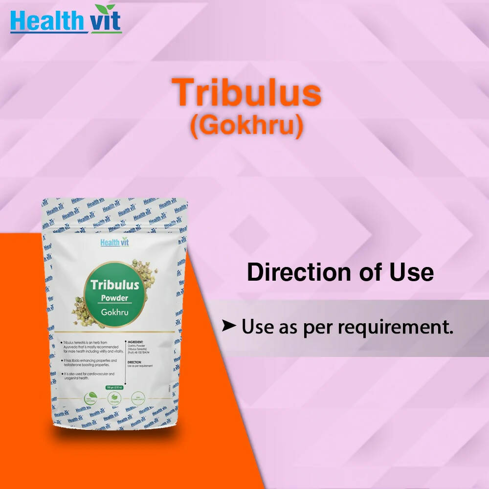 Healthvit Natural Tribulus Powder | Swadesiicart