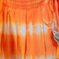 Lil Drama Janmashtami Girls Orange Lehanga and White Choli with Dupatta Ethnic Set | Swadesiicart
