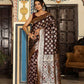 Shree Shyam Fashion Wine Silk Saree