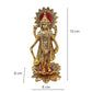Kridaykraft Gold-Polished Narayan/Vishnu Standing On Lotus Metal Statue - Swadesiicart