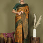 Shree Shyam Fashion Lichi Silk Yellow Saree