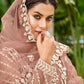 Copper Brown Stone & Cording Work Festive Palazzo Suit - Emponline | Swadesiicart