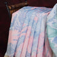 Shades Of Baby Pink And Sea Blue Printed Chanderi Saree For Regular/Office Wear By Gayathri Reddy Designer Studio | Swadesiicart