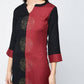 Aniyah Rayon Block Printed Double Color Straight Kurta (AN-112K) - Swadesiicart