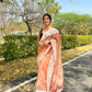 Vamsee Riddhi-Siddhi -1 Orange Organza Saree - Swadesiicart