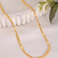 VOJ Women Gold-Polished Pipe Chain | Swadesiicart