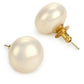 Cream Studs (16mm)- Ruby Raang | Swadesiicart