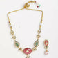 Nuyug 22K Gold Plated Radiant Rose Stone Kundan Necklace | Swadesiicart
