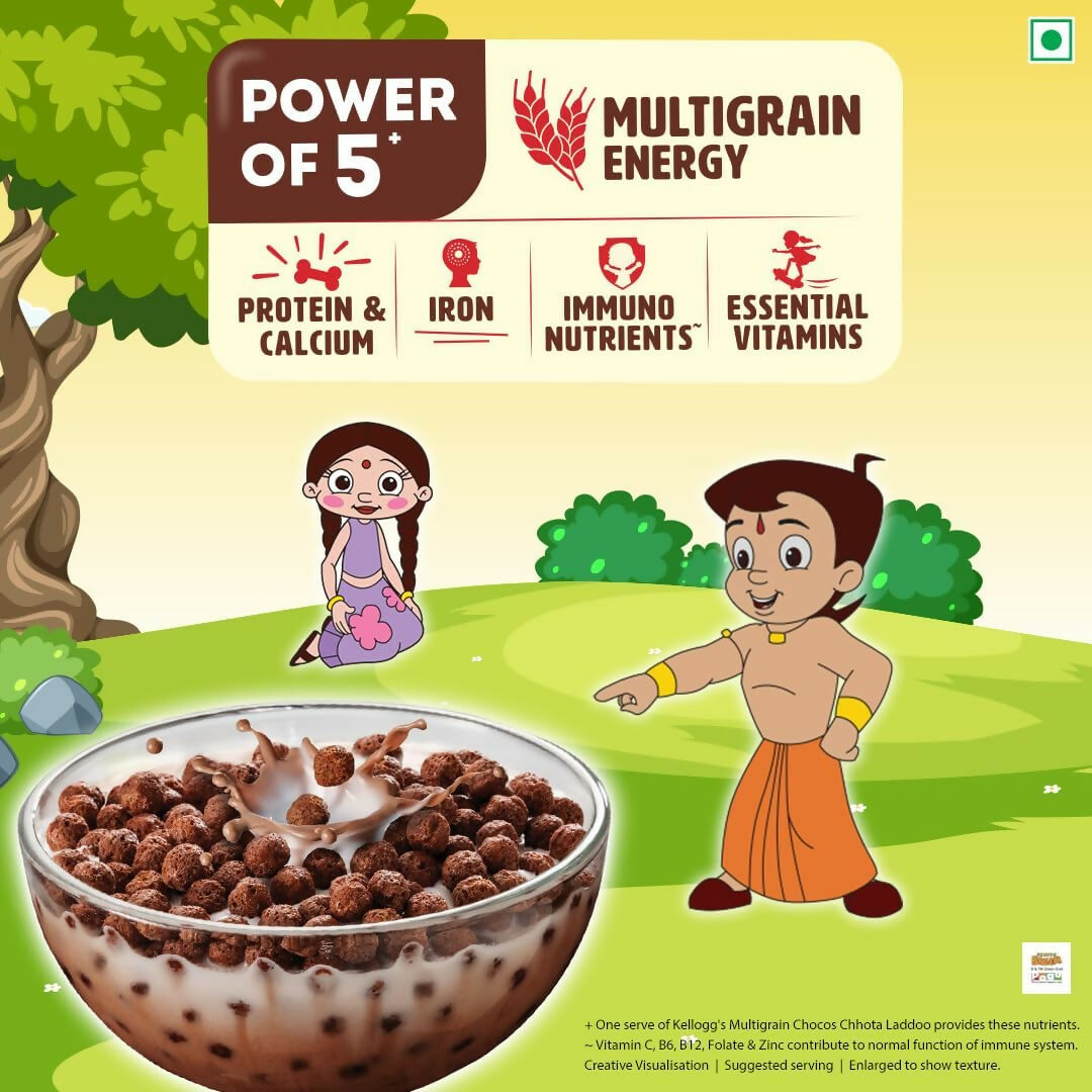 Kellogg's Multigrain Chocos Chotta Ladoo, Breakfast Cereal for Kids | Swadesiicart