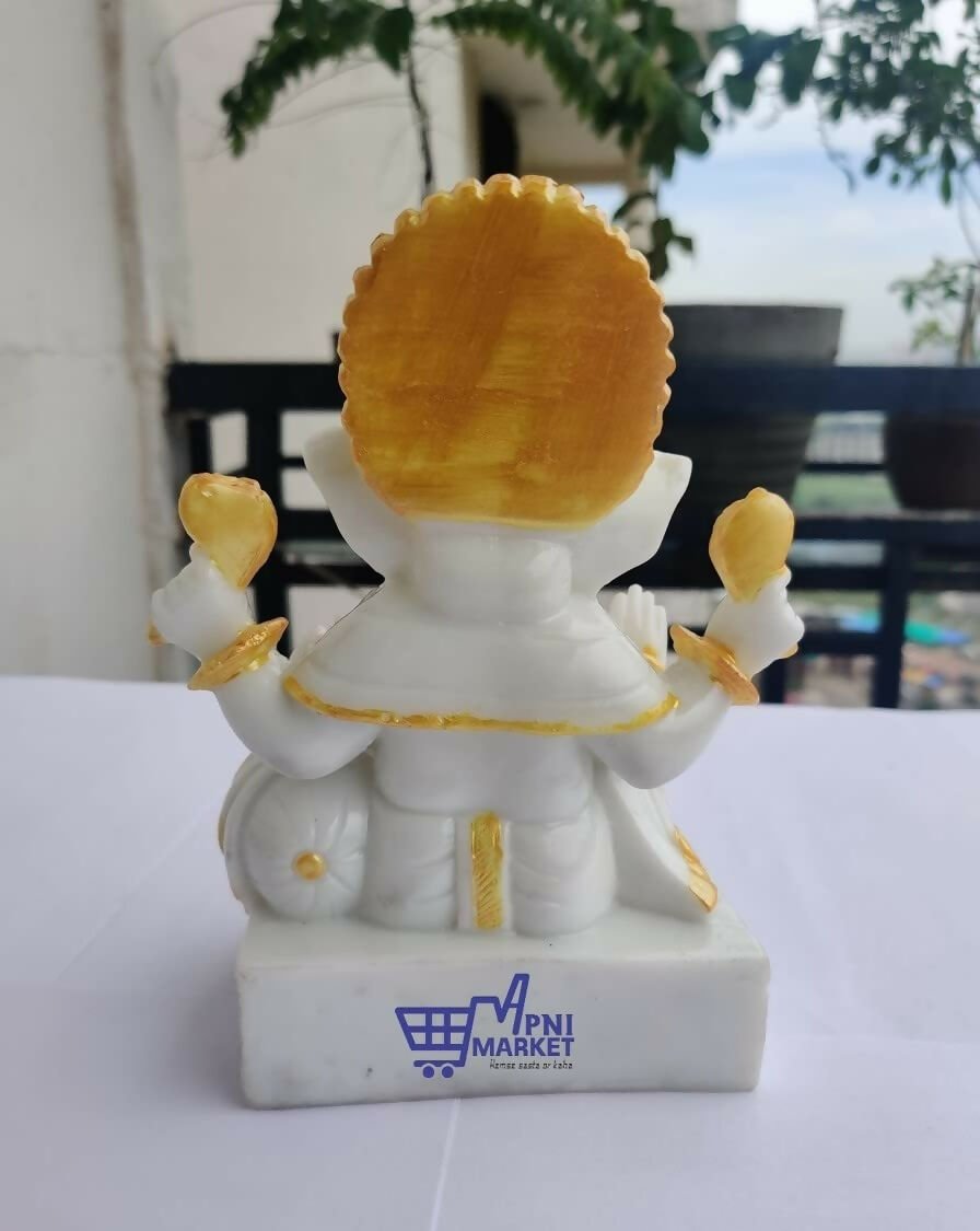 Apnimarket Marble Dust Ganesh Idol - Swadesiicart
