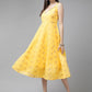 Ahalyaa Women's Traditional wear Dress - Yellow | Swadesiicart