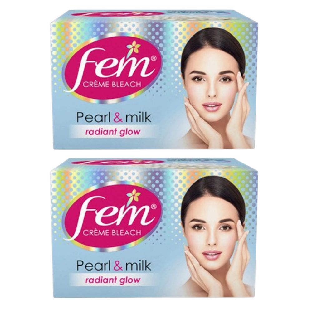 Fem Fairness Naturals Pearl Cream Bleach - Swadesiicart