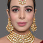 Peryl Women's Handcrafted Maharani Kundan Necklace With Earrings & Mang Tika - Noz2Toz