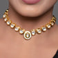 Peryl Women's Handcrafted Kundan Studded Necklace With Earring - Swadesiicart