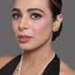 Peryl Women's Pearl Beaded Kundan Embellished Necklace With Earrings - Swadesiicart