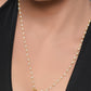 Peryl Women's White Gold Tone Kundan Necklace With Earrings - Swadesiicart