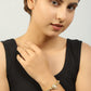 Peryl Women's Handcrafted Gold Kundan Bracelet With Pearls - Swadesiicart