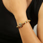 Peryl Women's Gold Toned Kundan Inspired Bracelet With Pearls - Swadesiicart