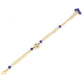 Peryl Women's Blue White Gold Tone Kundan Bracelet - Swadesiicart