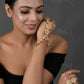 Peryl Women's Gold Tone Kundan Haathphool With Pearls - Noz2Toz