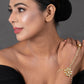 Peryl Women's Gold Tone Floral Kundan Haathphool With Pearls - Swadesiicart