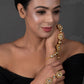 Peryl Women's Handcrafted Floral Kundan Hathphool - Noz2Toz