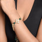 Peryl Women's Classic Gold Tone Kundan Inspired Pearl Bracelet - Swadesiicart