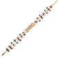 Peryl Women's Red Green Beaded Gold Tone Kundan Bracelet - Swadesiicart