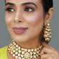 Peryl Women's Handcrafted Royal Kundan Necklace Set - Swadesiicart