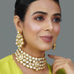 Peryl Women's Handcrafted Royal Kundan Necklace Set - Swadesiicart