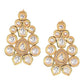 Peryl Women's Handcrafted Royal Kundan Necklace Set - Swadesiicart