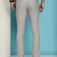 Indian Needle Men's Solid Cotton Formal Trousers - Light-Grey | Swadesiicart