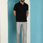 Indian Needle Men's Solid Cotton Formal Trousers - Light-Grey | Swadesiicart