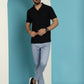 Indian Needle Men's Blue Solid Cotton Casual Trouser - Blue | Swadesiicart