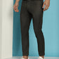 Indian Needle Men's Olive Green Solid Cotton Casual Trouser | Swadesiicart