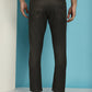 Indian Needle Men's Olive Green Solid Cotton Casual Trouser | Swadesiicart