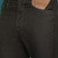 Indian Needle Men's Olive Green Solid Cotton Casual Trouser | Swadesiicart