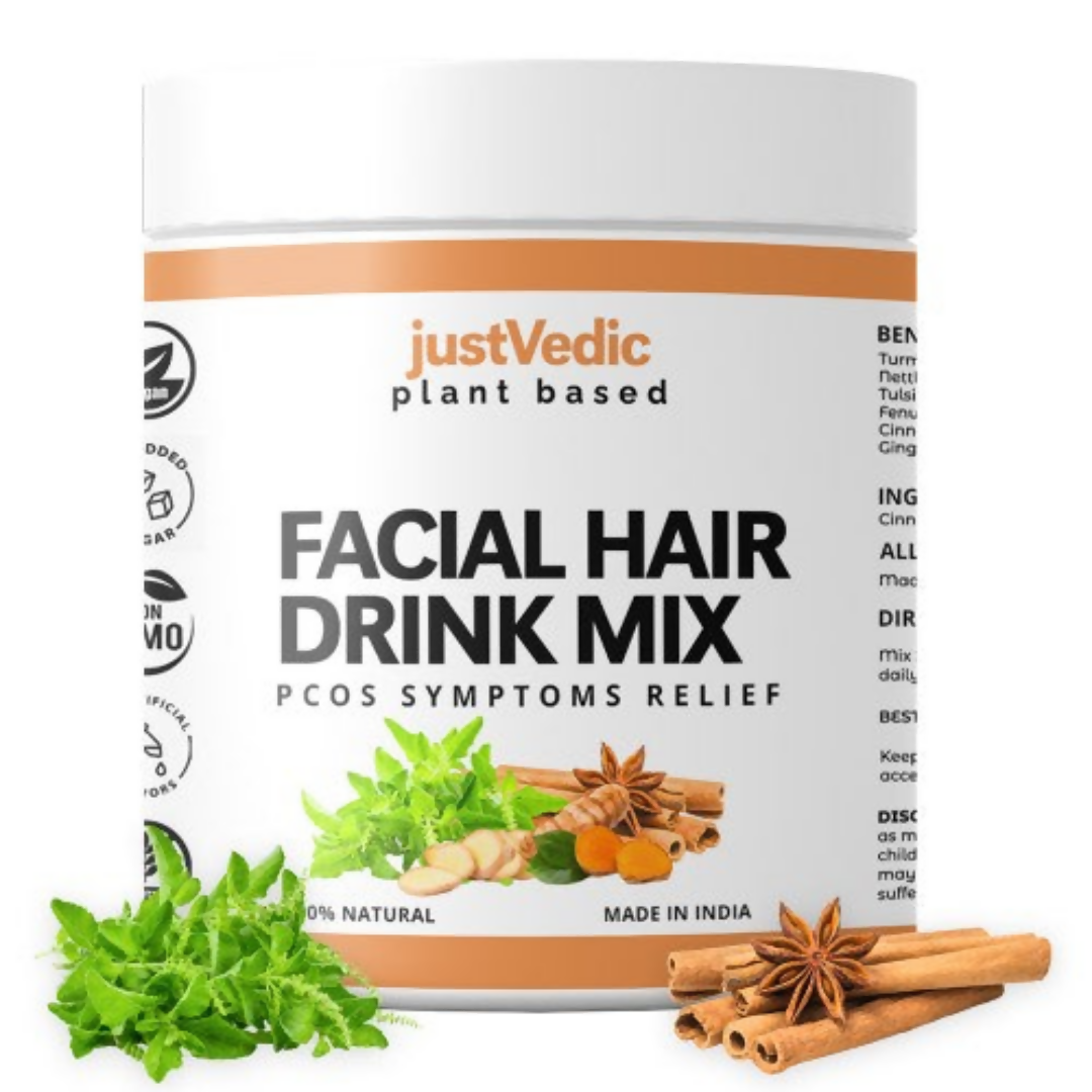 Just Vedic Facial Hair Drink Mix - Swadesiicart