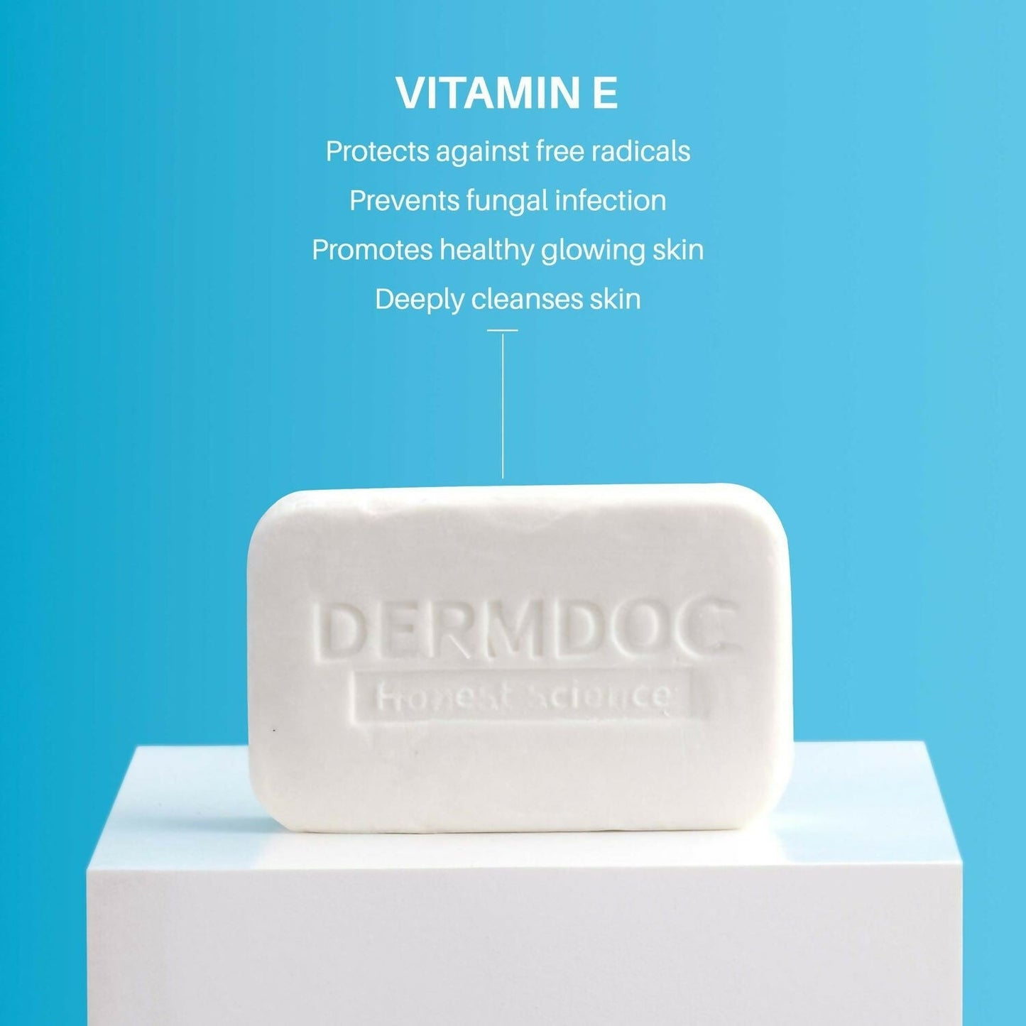 DermDoc 0.5% Vitamin E Cleansing Bar For Moisturized Skin,Deeply Cleanses & Nourishes Skin, All skin Types - Swadesiicart