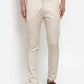 Jainish Men's Cream Solid Formal Trousers ( FGP 253Cream ) | Swadesiicart