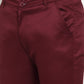 Jainish Men's Maroon Solid Formal Trousers ( FGP 253Maroon ) | Swadesiicart