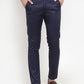 Jainish Men's Navy Solid Formal Trousers ( FGP 253Navy ) | Swadesiicart