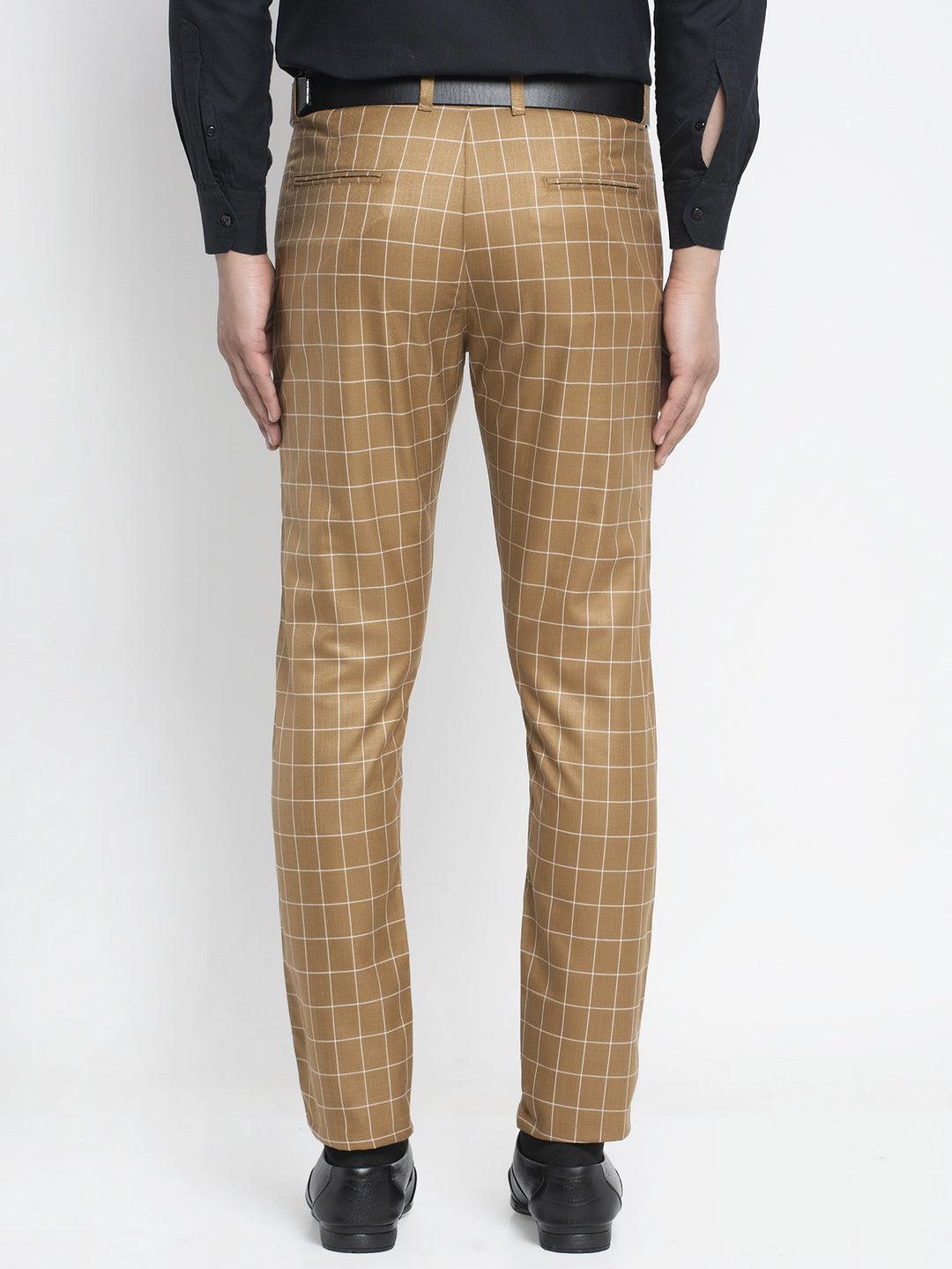 Jainish Men's Brown Formal Trousers ( FGP 260Brown ) | Swadesiicart