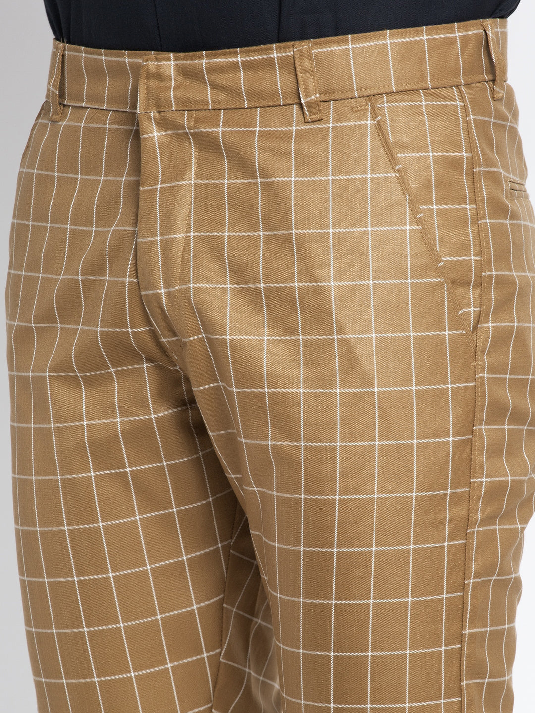 Jainish Men's Brown Formal Trousers ( FGP 260Brown ) | Swadesiicart