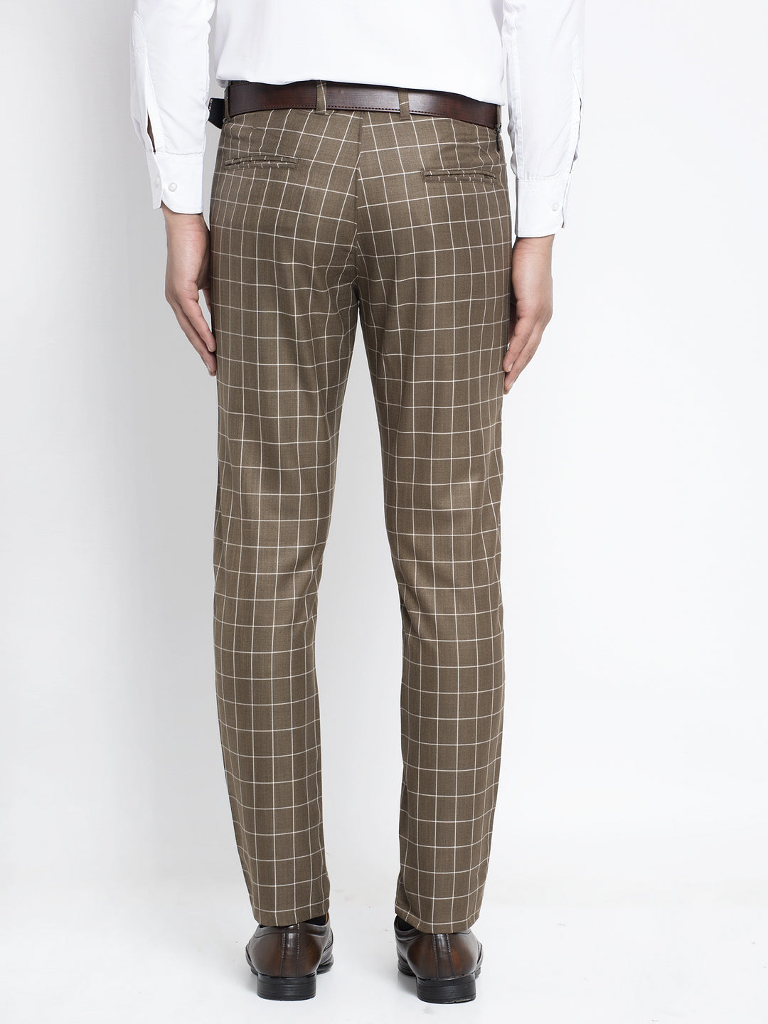 Jainish Men's Brown Formal Trousers ( FGP 260Coffee ) | Swadesiicart