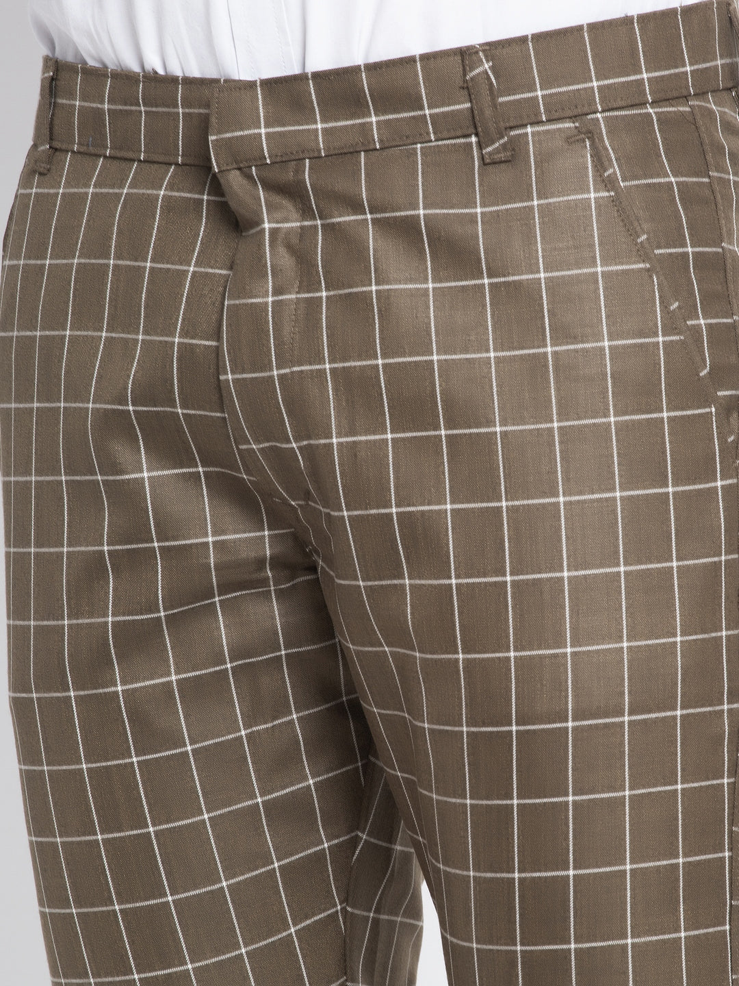 Jainish Men's Brown Formal Trousers ( FGP 260Coffee ) | Swadesiicart