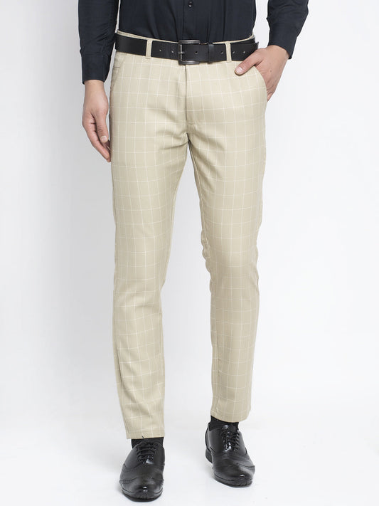 Jainish Men's Cream Formal Trousers ( FGP 260Cream ) | Swadesiicart