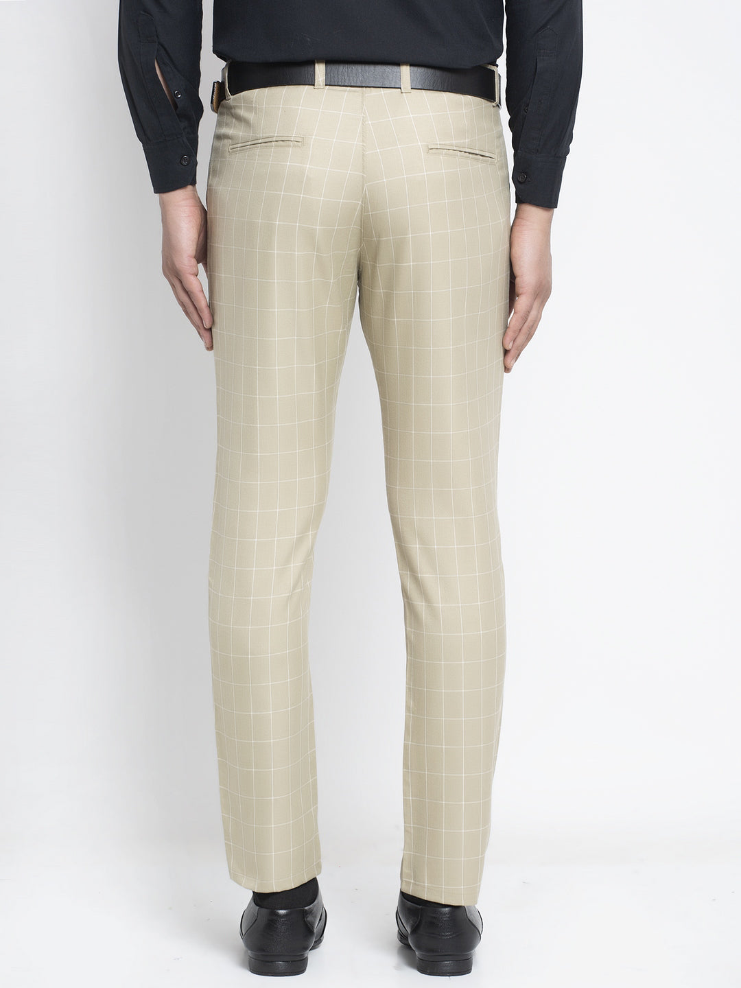 Jainish Men's Cream Formal Trousers ( FGP 260Cream ) | Swadesiicart