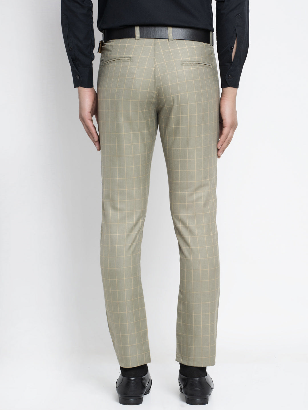 Jainish Men's Green Formal Trousers ( FGP 260Pista ) | Swadesiicart
