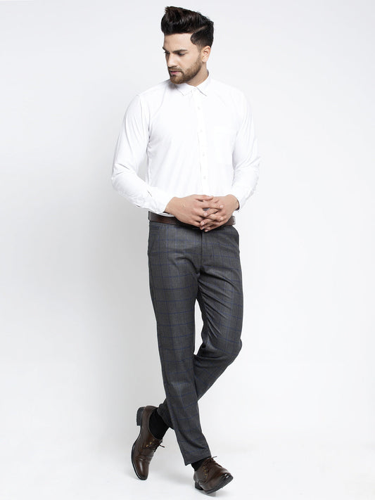 Jainish Men's Black Formal Trousers ( FGP 261Black ) | Swadesiicart